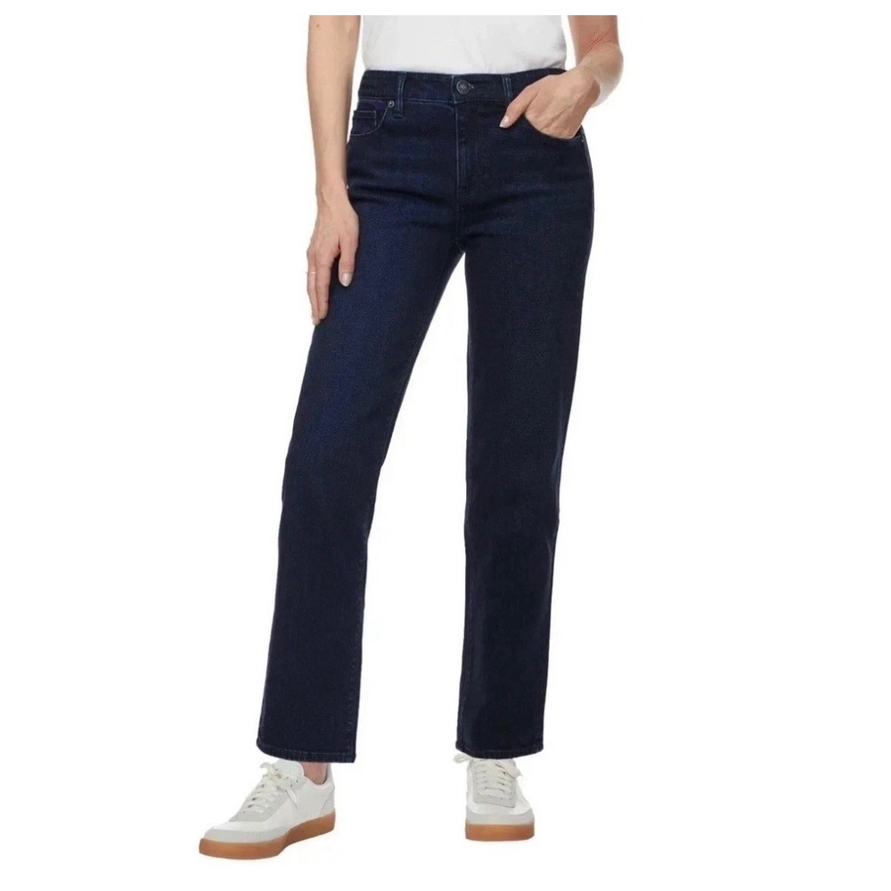 NWT Hudson Los Angeles Women Midrise Straight Jean Obscurity Blue Dark Wash 4/27